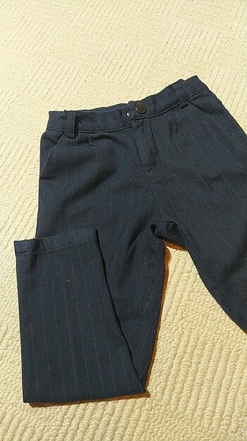 Panço çizili cepli kumaş pantolon 4-5