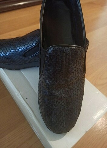 37 Beden Loafer Siyah Ayakkabı 