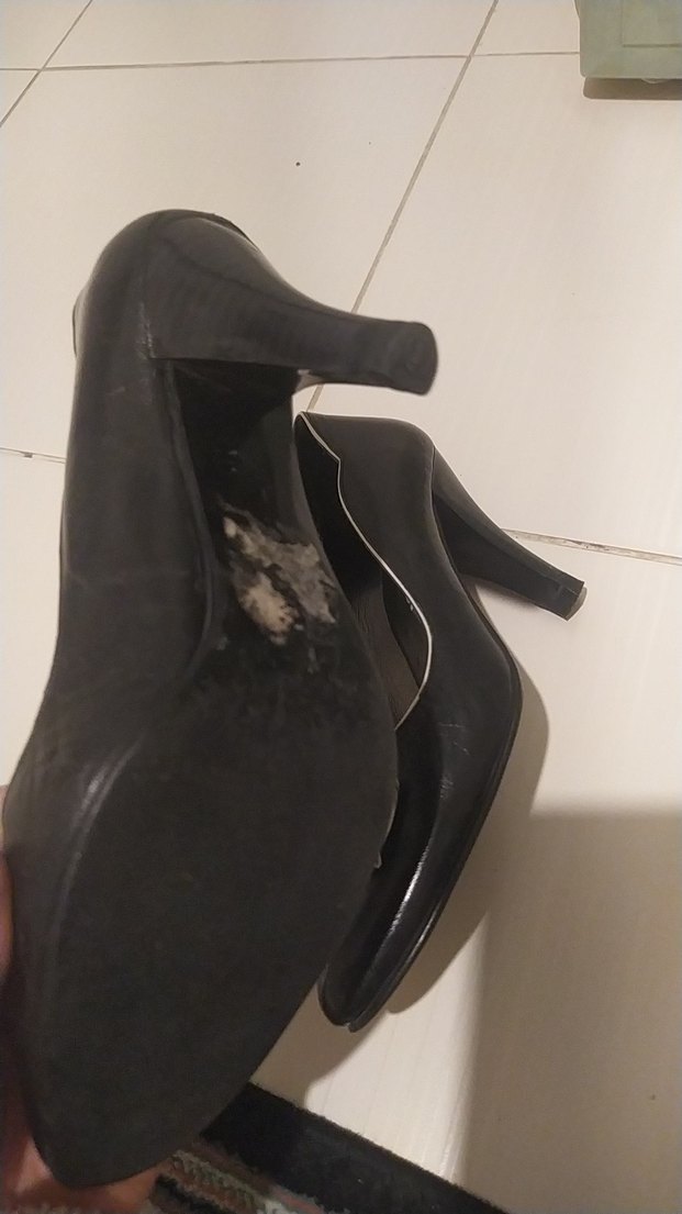 Klasik Siyah Kadın Stiletto Topuklu Ayakkabı Deri - Görsel 3