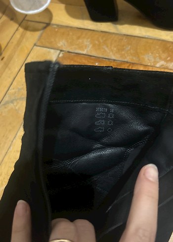 38 Beden Siyah Süet Prada Topuklu Bot
