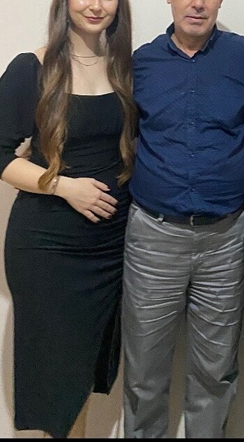 38 Beden Büzgü Detay Örme Elbise