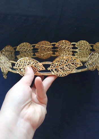 30cm Aynalı Gold Tepsi - Görsel 2