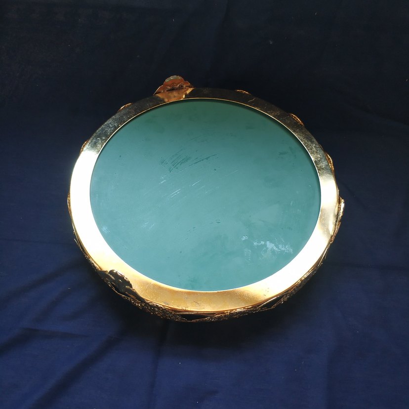 30cm Aynalı Gold Tepsi - Görsel 3