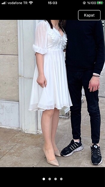 36 Beden beyaz Renk Beyaz nikah elbisesi