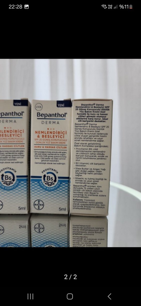Bepanthol Derma Nemlendirici & Besleyici BB Krem 5ml - Görsel 2