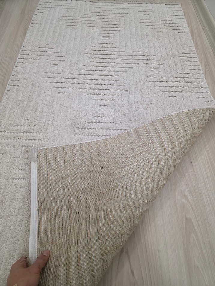 Bej  Modern Desenli Halı - Görsel 3