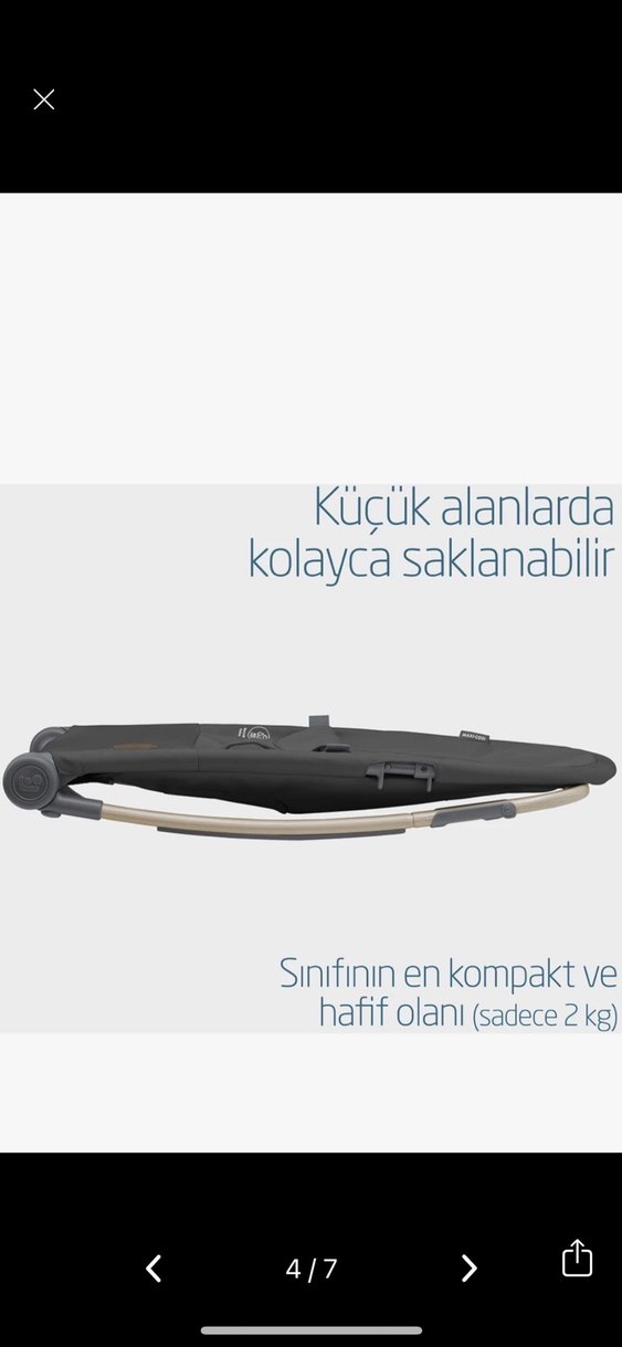 Maxi-Cosi Loa Sallanan Ana Kucağı Gri - Görsel 4