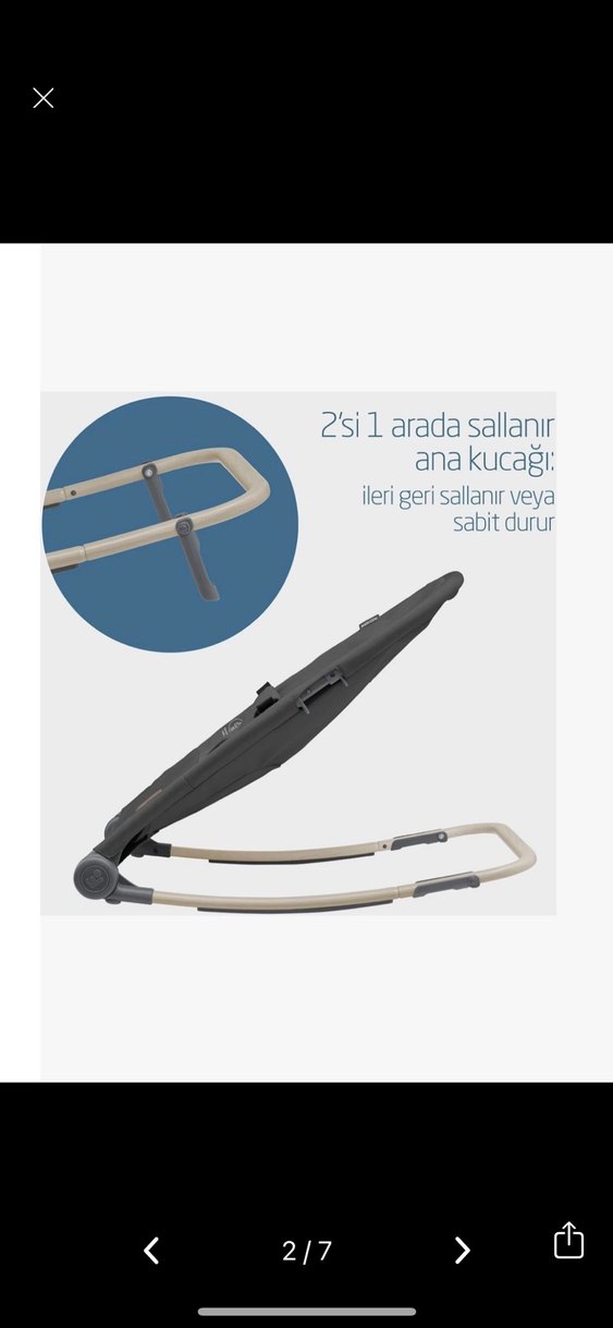 Maxi-Cosi Loa Sallanan Ana Kucağı Gri - Görsel 3