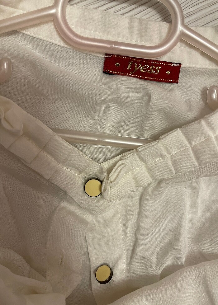 Beyaz gömlek kız çocuk için 10 yaş - Görsel 2