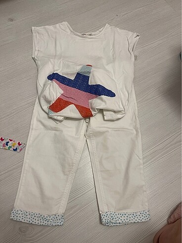 10 yaş 140 cm beyaz kapri alt üst - Görsel 6