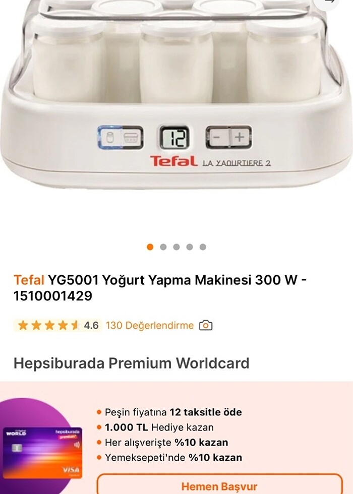 Tefal yoğurtçum 1510001429 model - Görsel 2