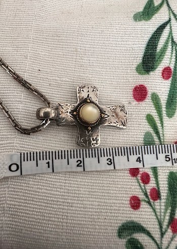 Vintage Bohem gümüş, altın detaylı hac - Görsel 4