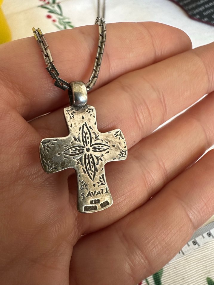 Vintage Bohem gümüş, altın detaylı hac - Görsel 3