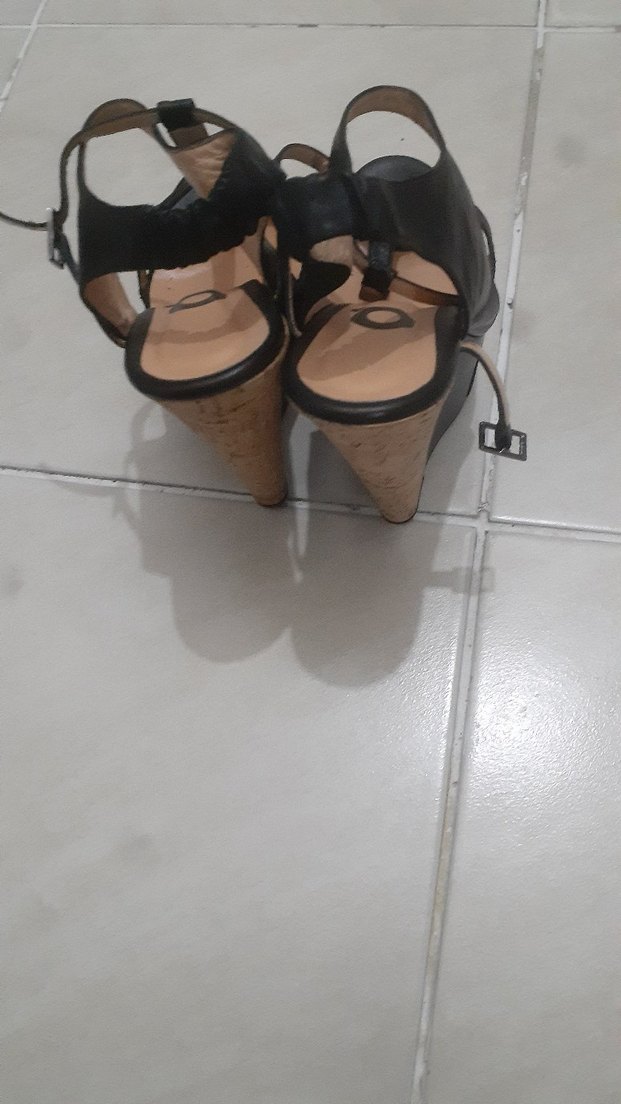 Siyah Platform Topuklu Kadın Ayakkabısı - Görsel 2