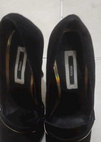 Klasik Siyah Tokalı Stiletto - Görsel 3