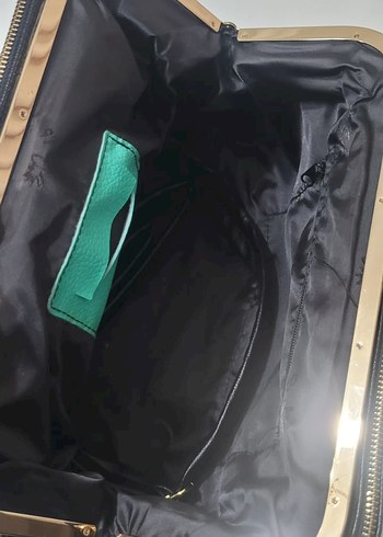 Siyah Parlak Deri Kadın Ofis Çantası hakiki deri - Görsel 4