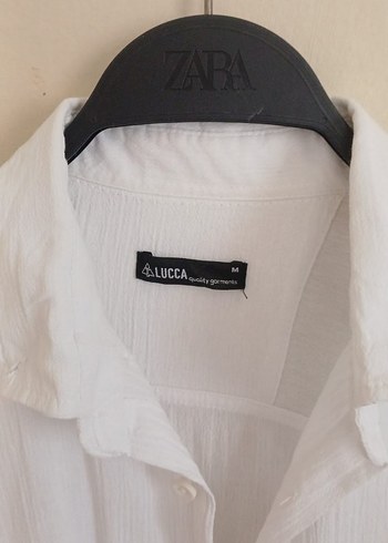 Erkek Beyaz Keten Gömlek Uzun Kollu - Görsel 2