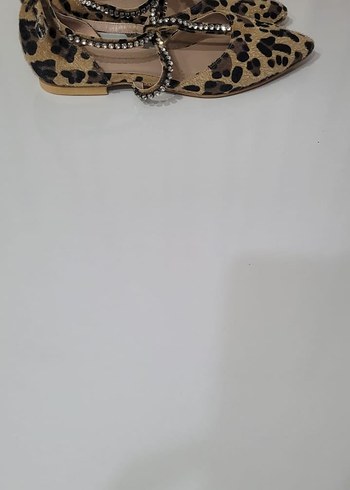 Leopar Desenli Kürklü  Kadın Ayakkabı - Görsel 2