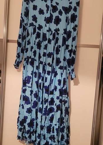 Diger Mavi Uzun Bohem Elbise - Görsel 2