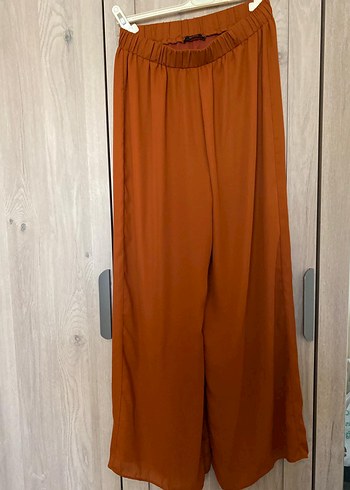 Kahverengi Piliseli Midi Hamile Eteği - Görsel 2