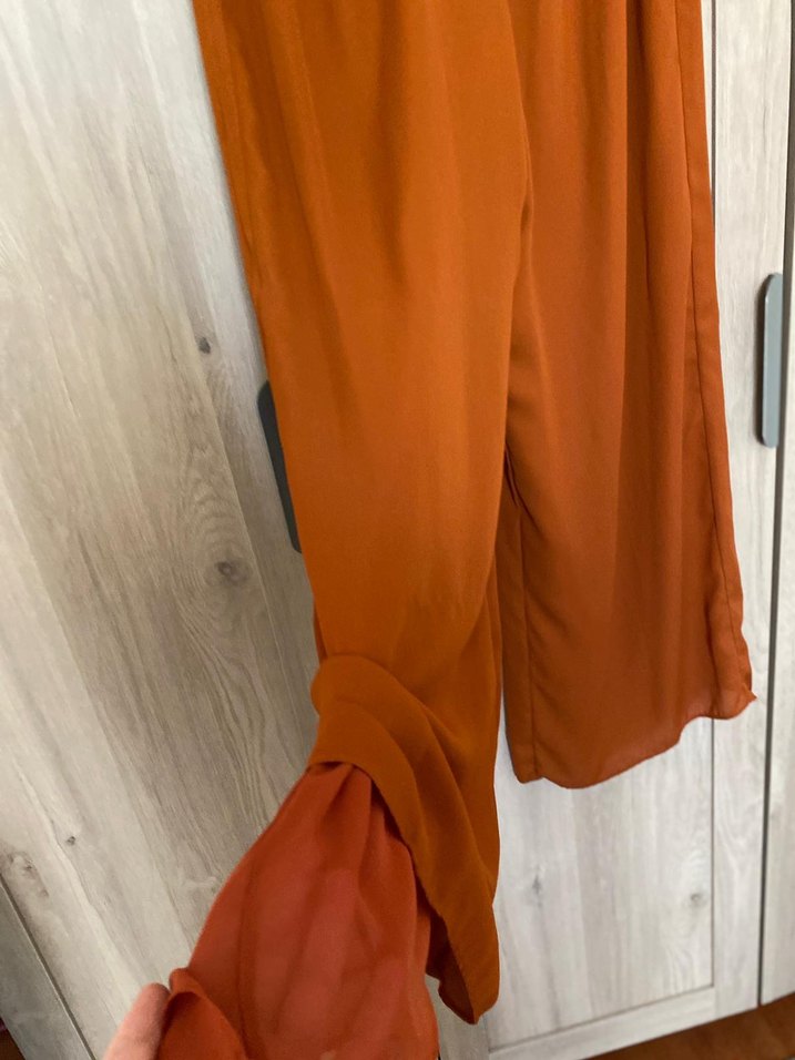 Kahverengi Piliseli Midi Hamile Eteği - Görsel 3