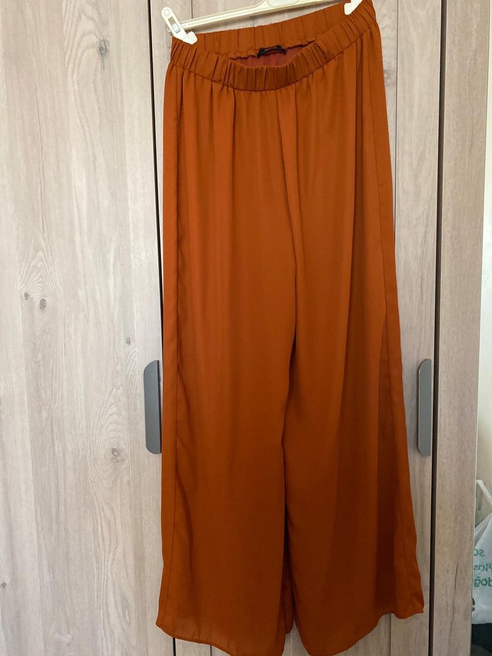 Kahverengi Piliseli Midi Hamile Eteği - Görsel 2