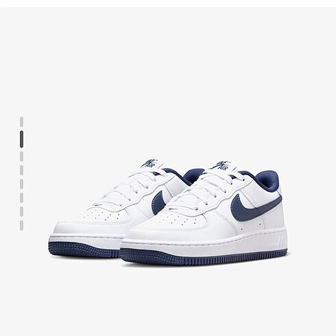 nike air force 1 genç beyaz spor ayakkabı