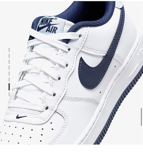 39 Beden beyaz Renk nike air force 1 genç beyaz spor ayakkabı