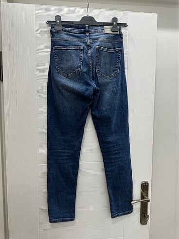 xs Beden mavi Renk H&M KOT PANTOLON- JEAN