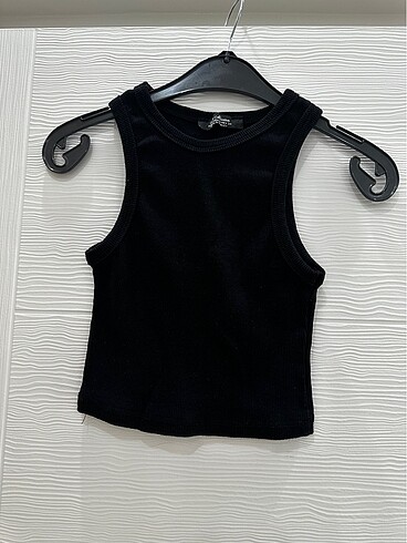SİYAH CROP BLUZ- KISA BLUZ