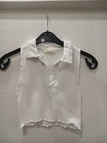 PULL&BEAR BEYAZ TİŞÖRT- BLUZ