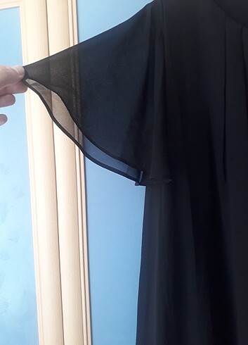 Siyah midi boy elbise  - Görsel 6