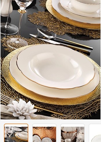 12 kişilik porselen yemek takım - Görsel 2