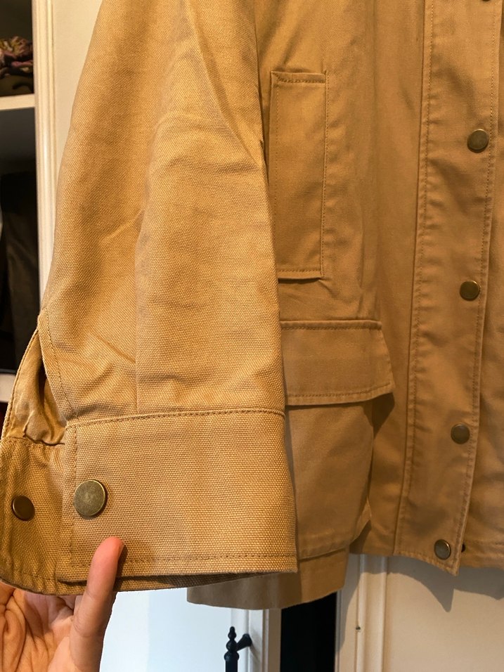 Düğmeli Camel Rengi Kadın Yün Ceket - Görsel 4