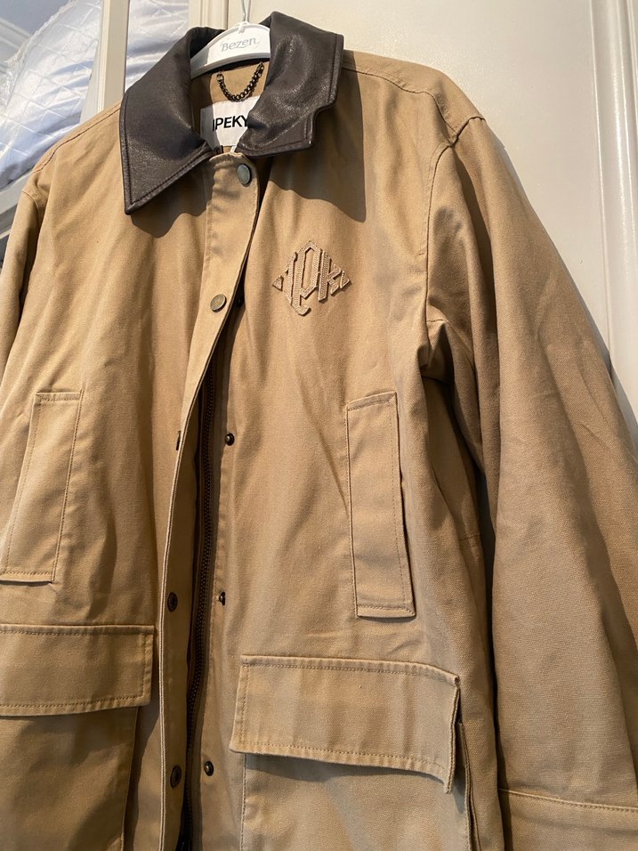 Düğmeli Camel Rengi Kadın Yün Ceket - Görsel 2