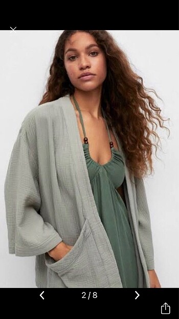 Pull and Bear Pull&Bear haki kimono oversize