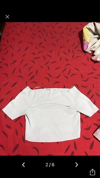 Pull and Bear Pull&bear triko crop bluz