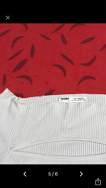 s Beden beyaz Renk Pull&bear triko crop bluz