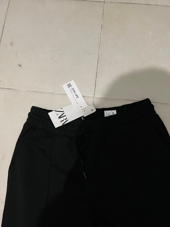 Siyah Rahat Kesim Kadın Eşofman Altı - Görsel 2