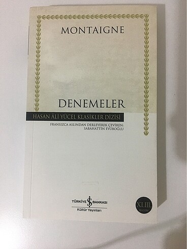 Montaigne Denemeler Kitabı