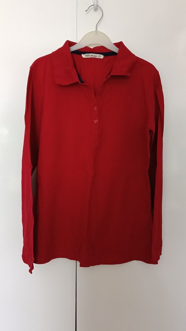 Kırmızı Uzun Kollu Lacoste - Görsel 4