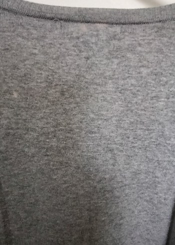 V Yaka Kadın İnce Triko Koton Kazak - Görsel 8