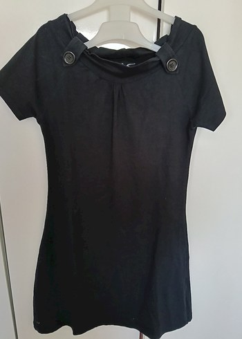 Düğme Detaylı ADL Siyah Midi Goth Kadın Elbise - Görsel 4