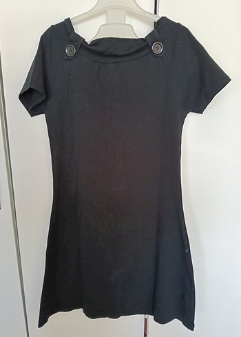 Düğme Detaylı ADL Siyah Midi Goth Kadın Elbise - Görsel 6