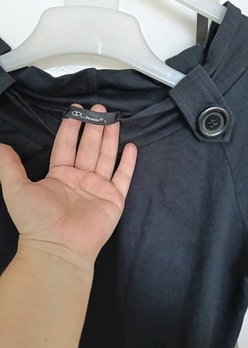 Düğme Detaylı ADL Siyah Midi Goth Kadın Elbise - Görsel 2