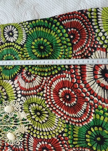 Renkli Bağcıklı Şile Bezi Bohem Bluz - Görsel 7