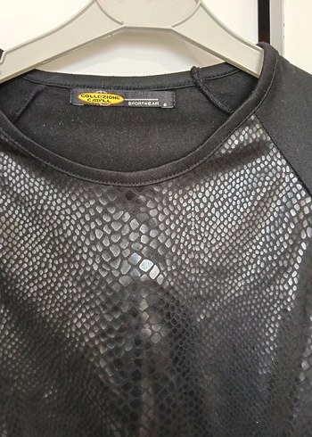 Siyah Baskılı Desenli Bluz - Görsel 3