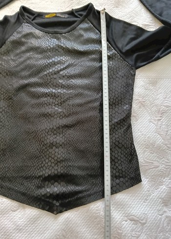 Siyah Baskılı Desenli Bluz - Görsel 6