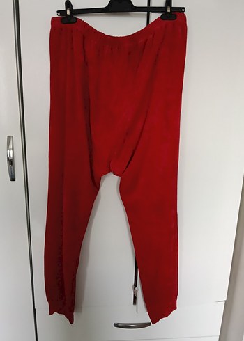 Kırmızı Hamile Eşofman Altı Rahat Kesim - Görsel 4