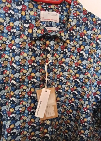 Çiçek Desenli Uzun Kollu Erkek Gömlek - Görsel 6